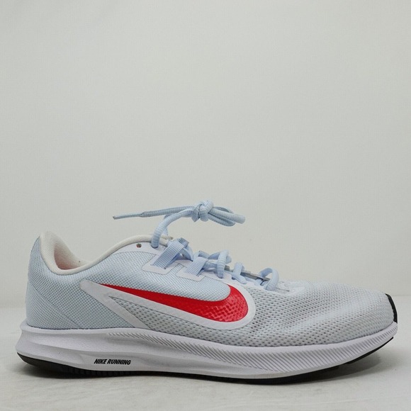 Nike Downshifter White Blue Running Shoes AQ7486-101 Womens Size